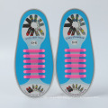 Custom Printed Free Size Colorful Fashion Sports Silicone Shoelace